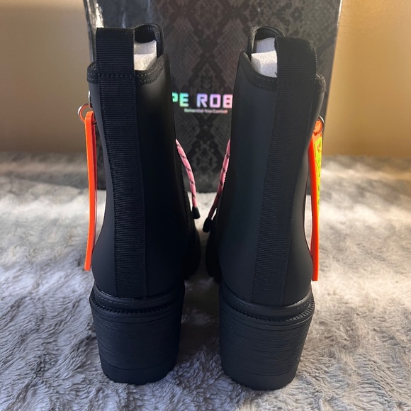 Women's Boot Cape Robbin Starlet Lace-Up Heel Booties  Black Size 7 - Picture 7 of 12